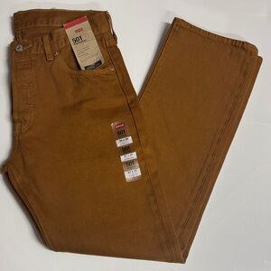 Levis 501 Jeans Mens 30 30 Brown Button Fly